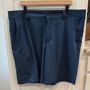 EUC Magellan Outdoors Blue Cargo Shorts Versatile Style, Water Repellent